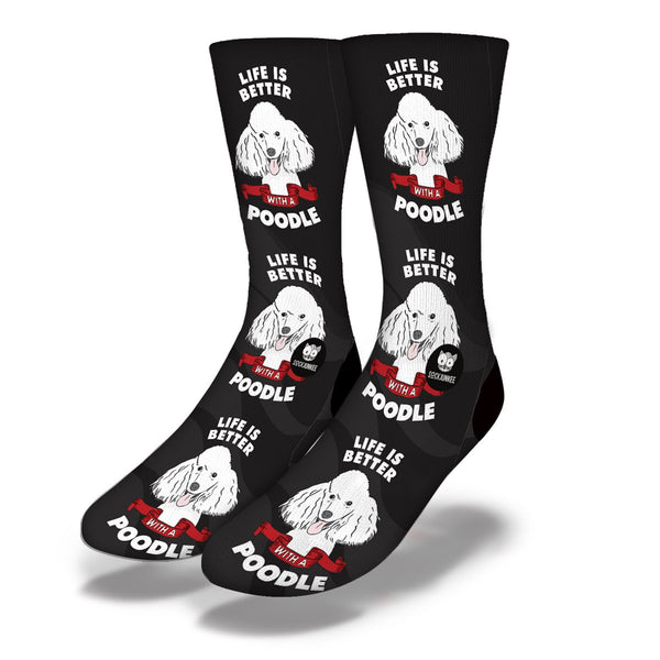 Life Is Better With A Poodle Socks - Sock Junkee